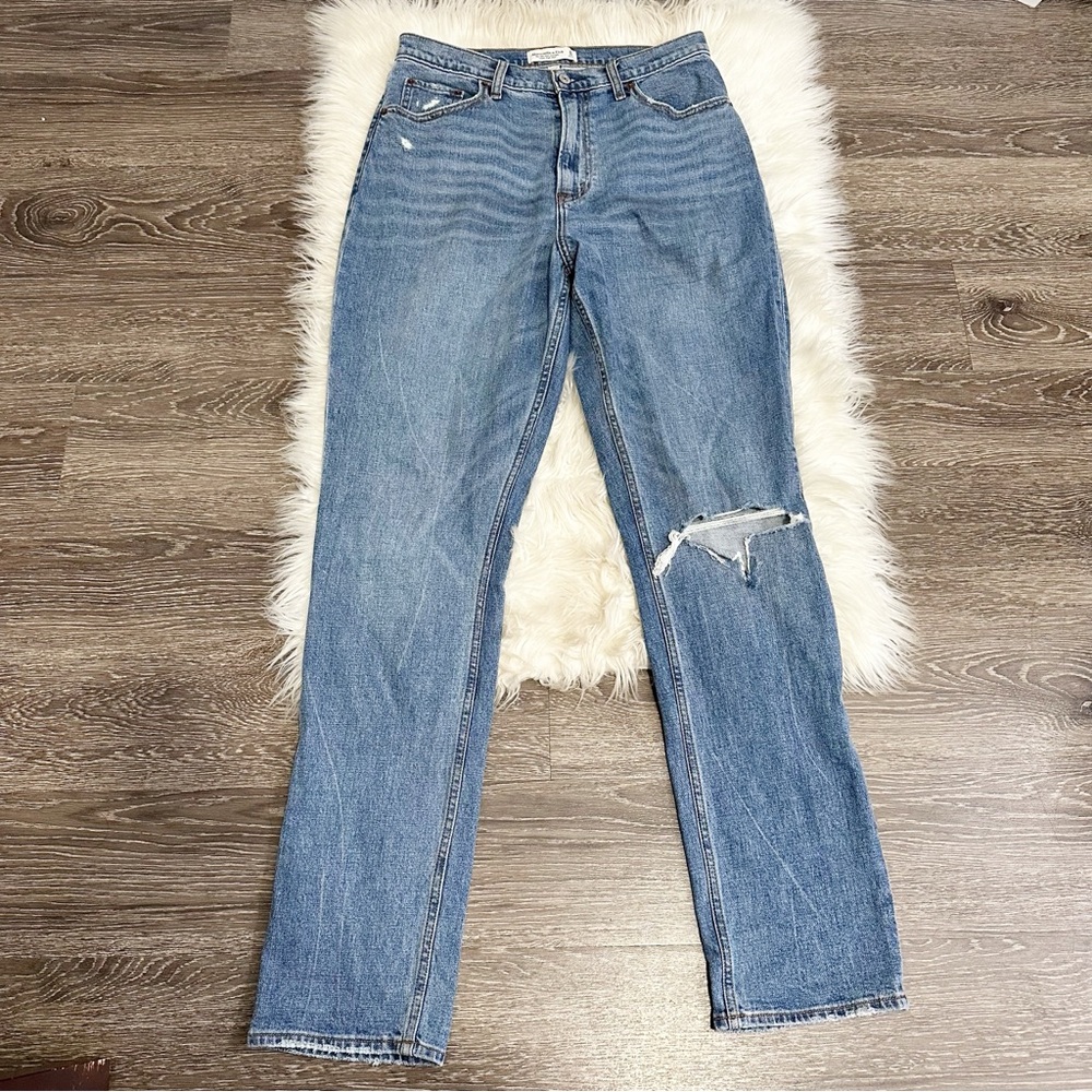 Abercrombie & Fitch Womesn 90s‎ Slim Straight Ultra High Rise Jeans Size 30/10L